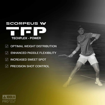 JOOLA Collin Johns Scorpeus Pro IV 16mm Pickleball Paddle - Pickleball Sports Great Value
