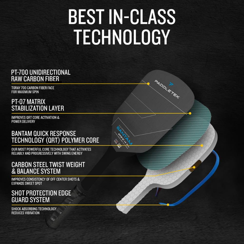 Paddletek Bantam GTO-C 14.3mm Pickleball Paddle - Pickleball Sports Hot Sale