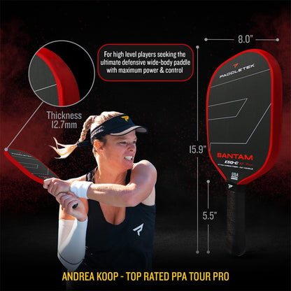 Paddletek Bantam ESQ-C 12.7mm Pickleball Paddle - Pickleball Sports Deals