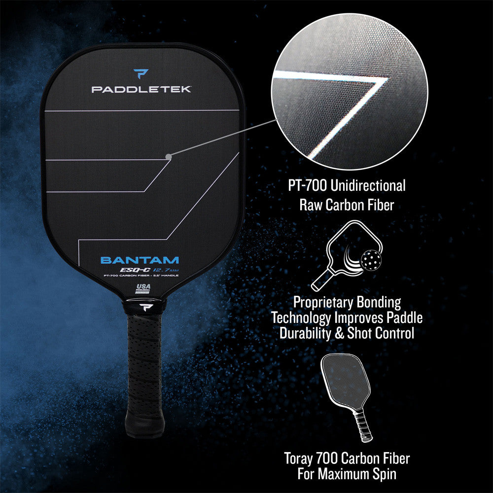 Paddletek Bantam ESQ-C 14.3mm Pickleball Paddle - Pickleball Sports Trending