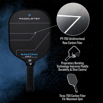Paddletek Bantam ESQ-C 14.3mm Pickleball Paddle - Pickleball Sports Trending