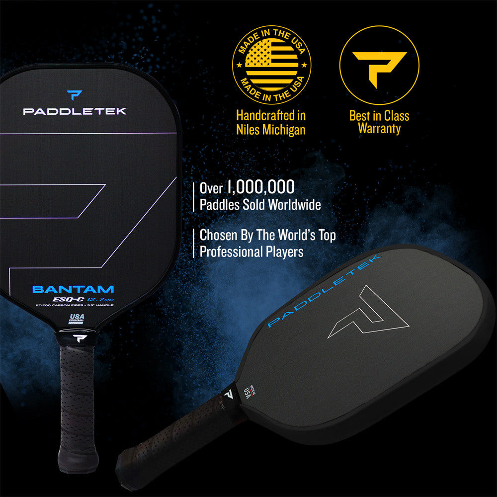 Paddletek Bantam ESQ-C 14.3mm Pickleball Paddle - Pickleball Sports Trending