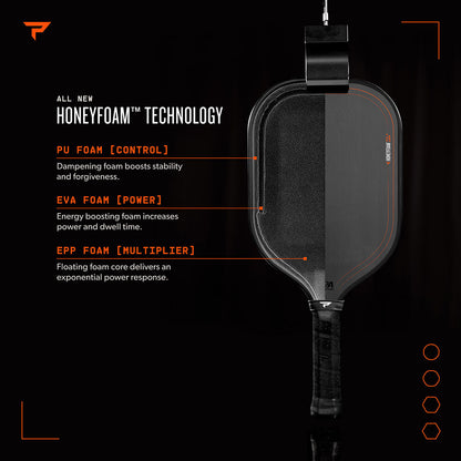 Paddletek HoneyFoam TKO-X 14mm Pickleball Paddle - Pickleball Sports Signature