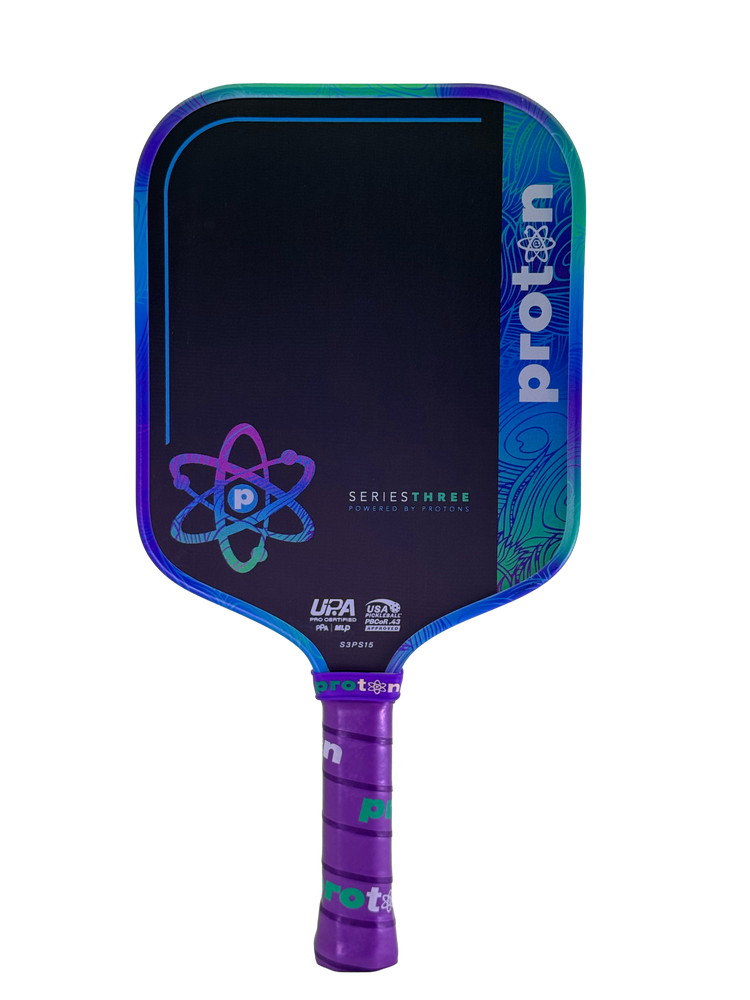 Proton Series Three Project Peacock 15mm Widebody Pickleball Paddle - Pickleball Sports Signature