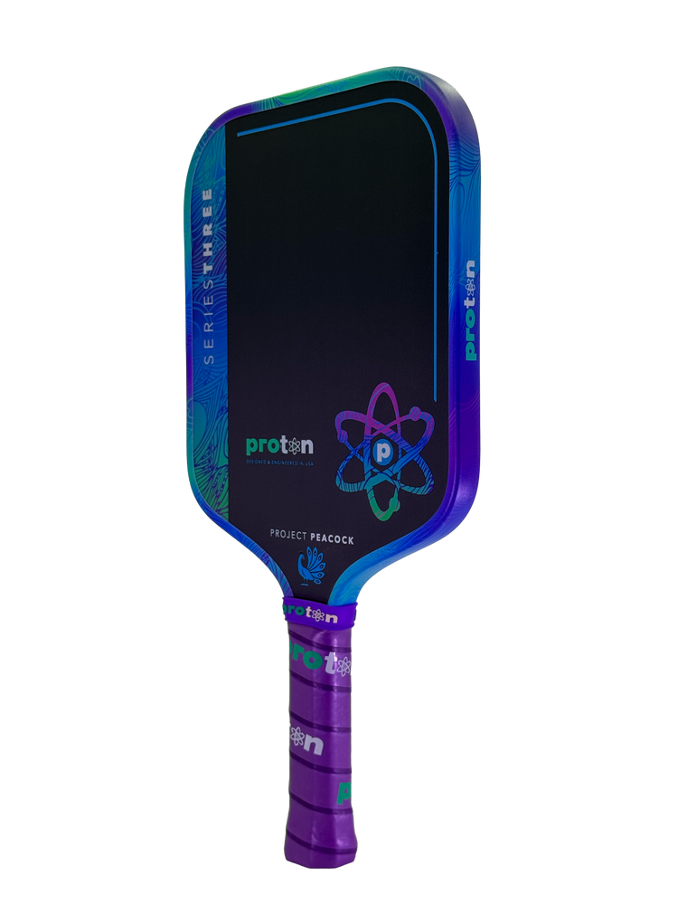 Proton Series Three Project Peacock 15mm Widebody Pickleball Paddle - Pickleball Sports Signature