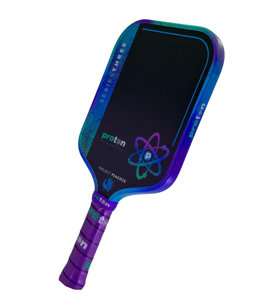 Proton Series Three Project Peacock 15mm Widebody Pickleball Paddle - Pickleball Sports Signature