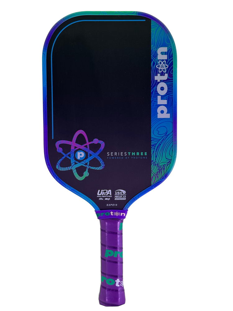 Proton Series Three Project Peacock 13mm Elongated Pickleball Paddle - Pickleball Sports Discount
