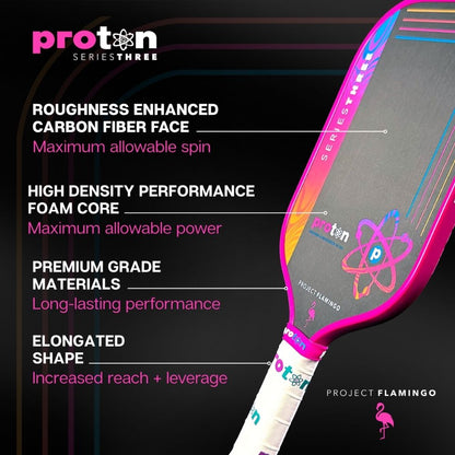 Proton Series Three Project Peacock 13mm Pickleball Paddle - Pickleball Sports Best Seller