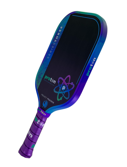 Proton Series Three Project Peacock 15mm Elongated Pickleball Paddle - Pickleball Sports Everyday