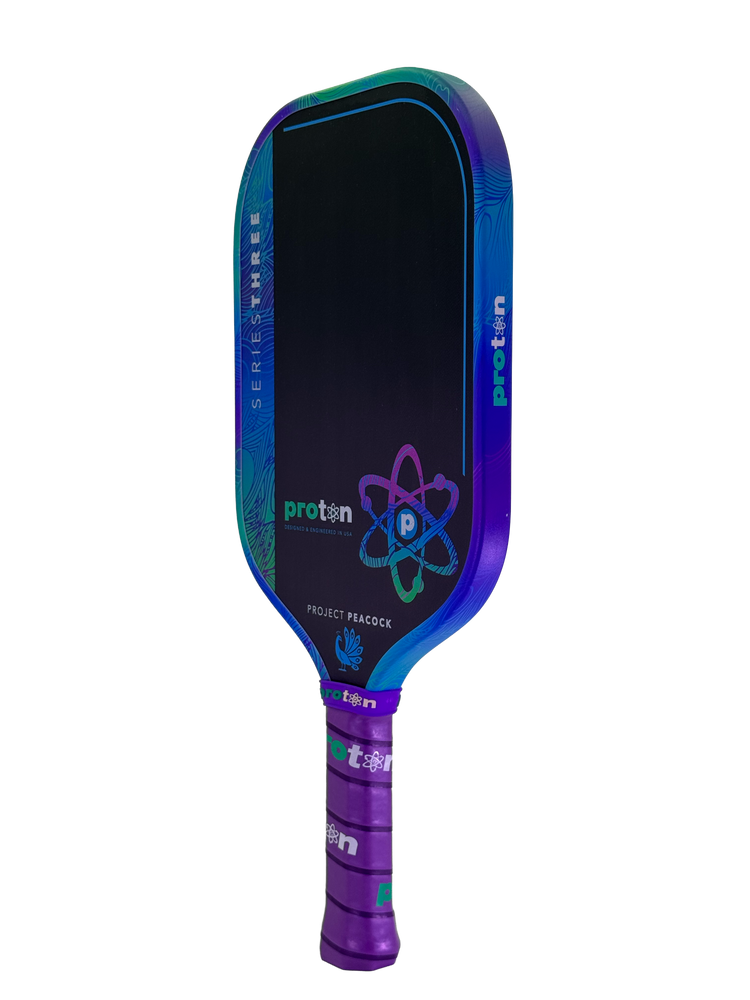 Proton Series Three Project Peacock 15mm Elongated Pickleball Paddle - Pickleball Sports Everyday