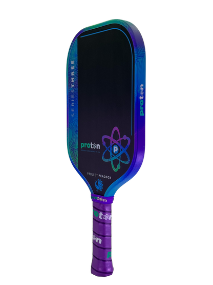 Proton Series Three Project Peacock 15mm Elongated Pickleball Paddle - Pickleball Sports Everyday