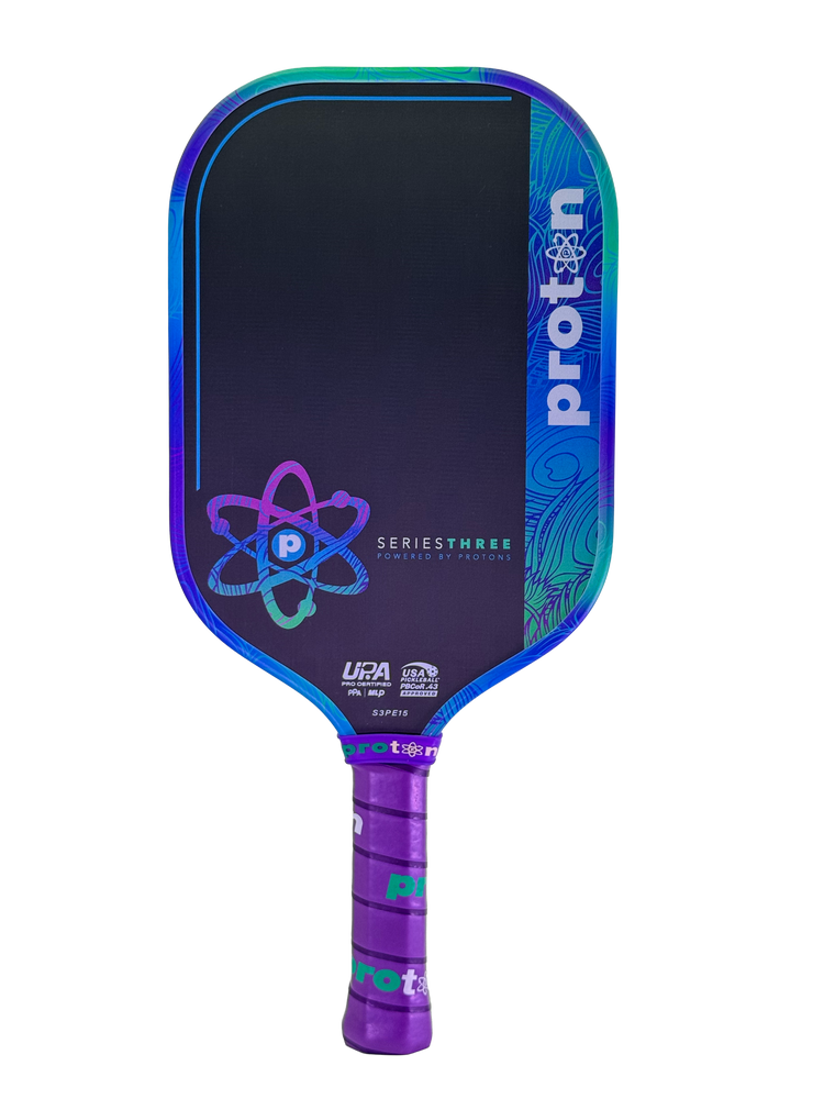 Proton Series Three Project Peacock 15mm Elongated Pickleball Paddle - Pickleball Sports Everyday