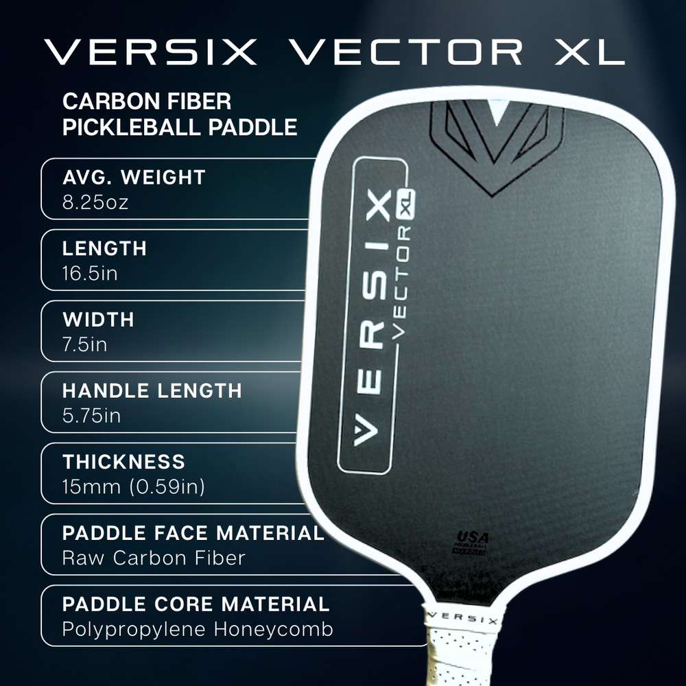 VERSIX Vector XL Pickleball Paddle - Pickleball Sports Recommended
