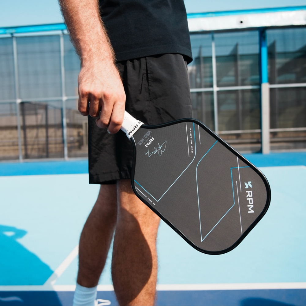RPM Friction Pro Elongated V2 Carbon Fiber Pickleball Paddle - Pickleball Sports Featured