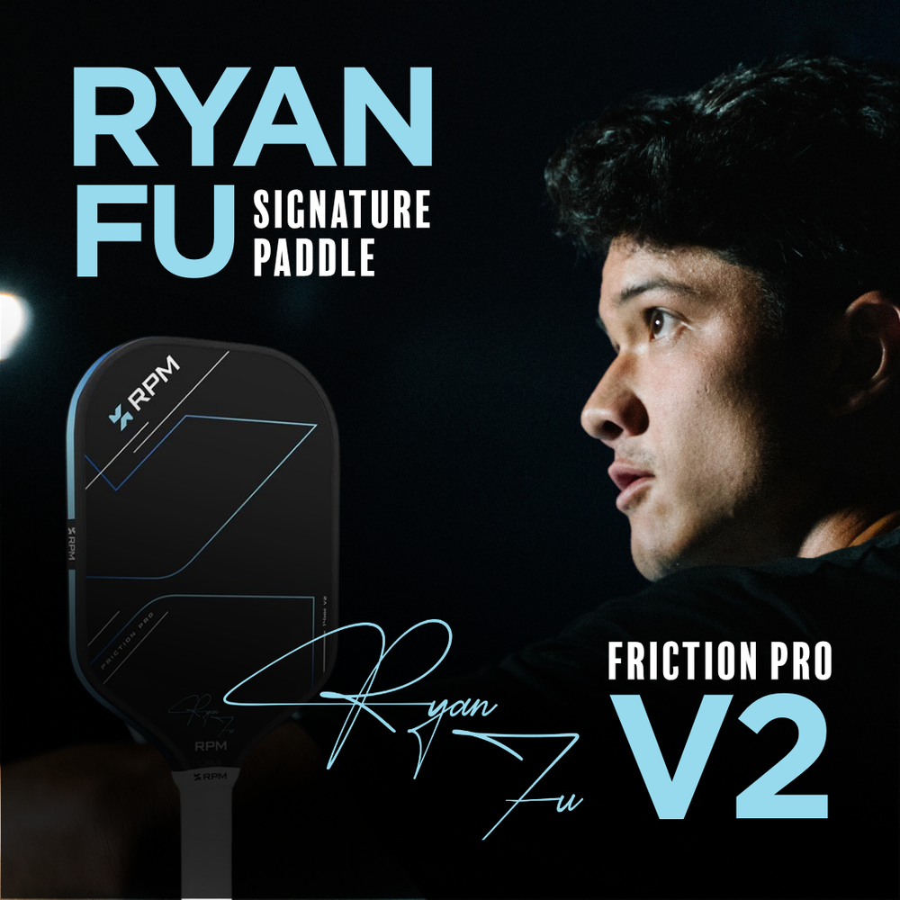 RPM Friction Pro Elongated V2 Carbon Fiber Pickleball Paddle - Pickleball Sports Featured