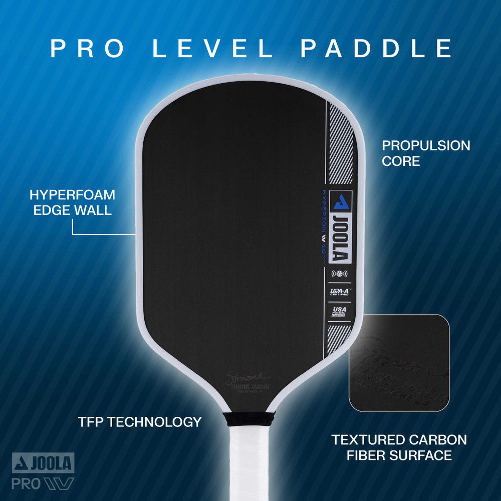 JOOLA Simone Jardim Hyperion Pro IV 16mm Pickleball Paddle - Pickleball Sports Value