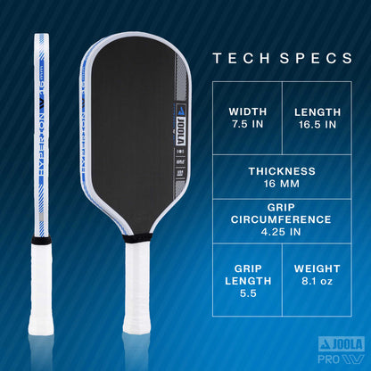 JOOLA Simone Jardim Hyperion Pro IV 16mm Pickleball Paddle - Pickleball Sports Value