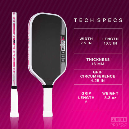 JOOLA Tyson McGuffin Magnus Pro IV 16mm Pickleball Paddle - Pickleball Sports Latest