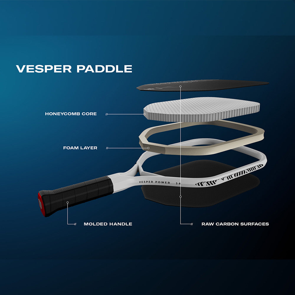 Wilson Vesper Power 14 Pickleball Paddle - Pickleball Sports Smart Buy