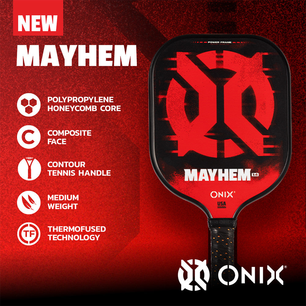 ONIX Evoke Mayhem Composite Pickleball Paddle - Pickleball Sports Special Offer