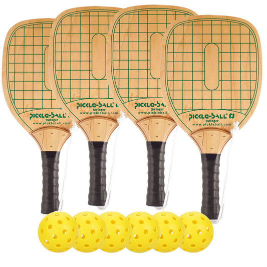 Swinger Wood Paddle Deluxe Bundle - Pickleball Sports Premium