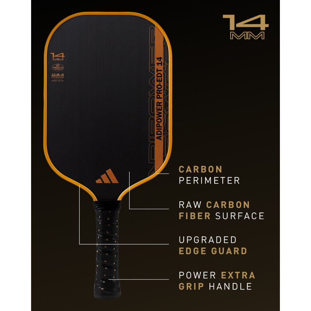 adidas ADIPOWER PRO Edition ATTK 14mm Pickleball Paddle - Pickleball Sports Featured