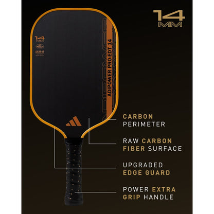 adidas ADIPOWER PRO Edition ATTK 14mm Pickleball Paddle - Pickleball Sports Featured