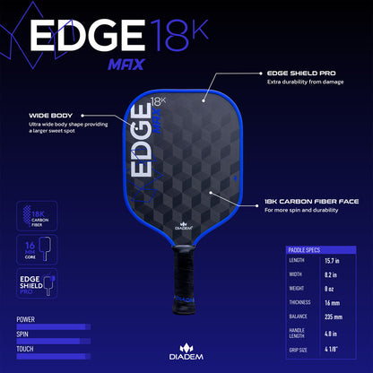 Diadem 18K Max Pickleball Paddle - Pickleball Sports Featured