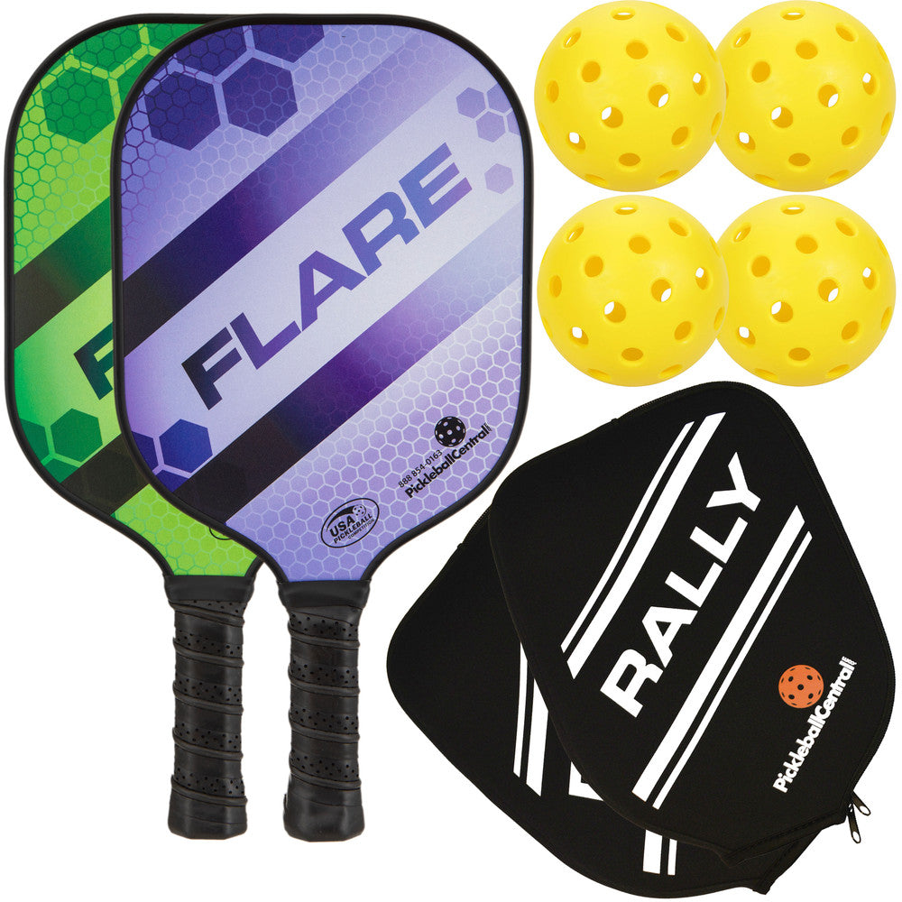 Rally Flare Graphite 2-Paddle Bundle - Pickleball Sports Premium