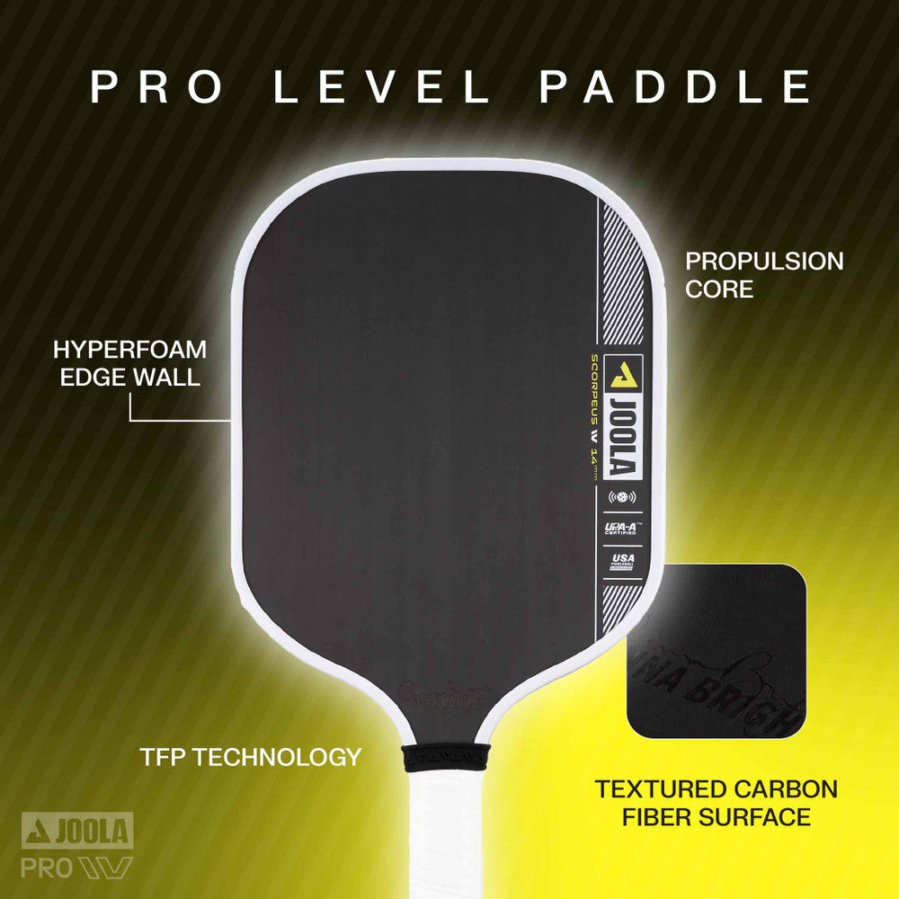 JOOLA Anna Bright Scorpeus Pro IV 14mm Pickleball Paddle - USED - Pickleball Sports Deals