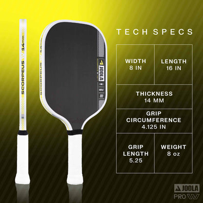 JOOLA Anna Bright Scorpeus Pro IV 14mm Pickleball Paddle - USED - Pickleball Sports Deals