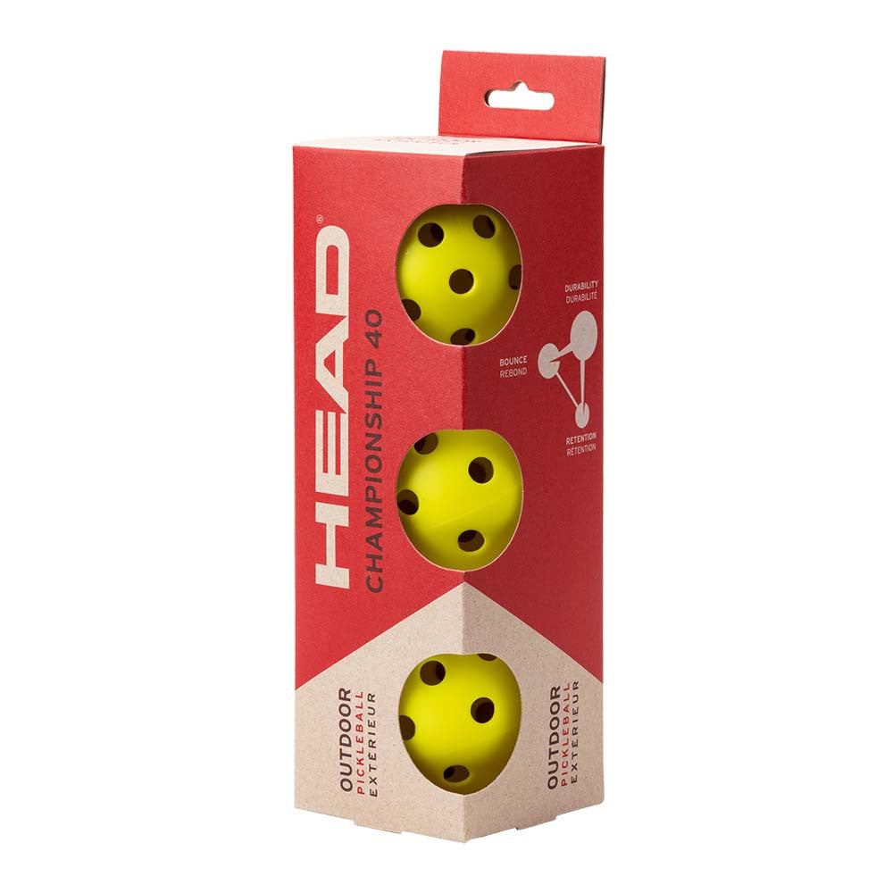 HEAD Championship 40 Pickleballs - Pickleball Sports Hot Sale