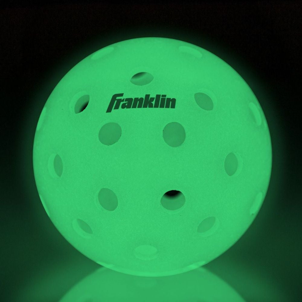 Franklin Sports Glow in the Dark X-40 Outdoor Pickleballs - Pickleball Sports Recommended