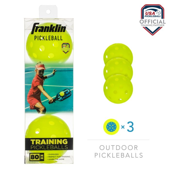 Franklin Sports Oversized Training Pickleballs - Pickleball Sports Quality