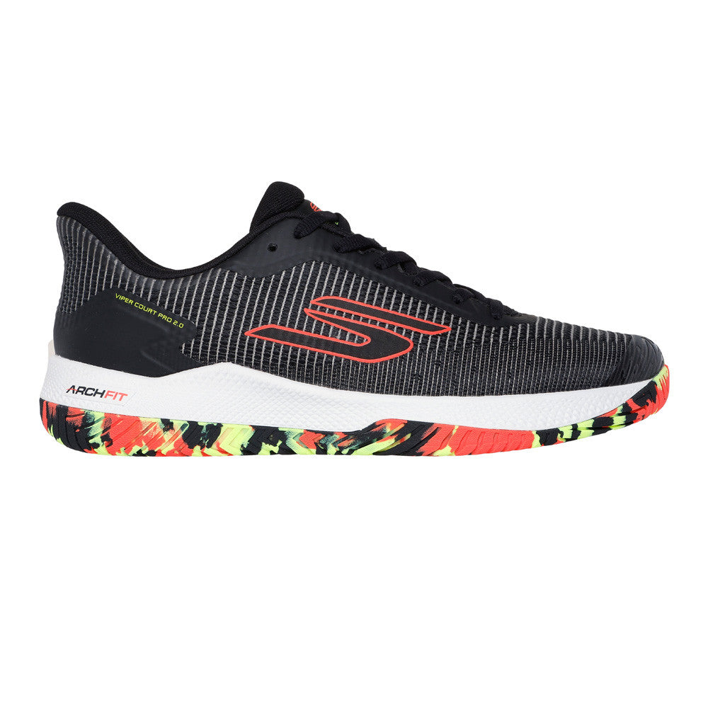 Skechers Viper Court Pro 2.0 Black/Multi  Shoe - Pickleball Sports Featured