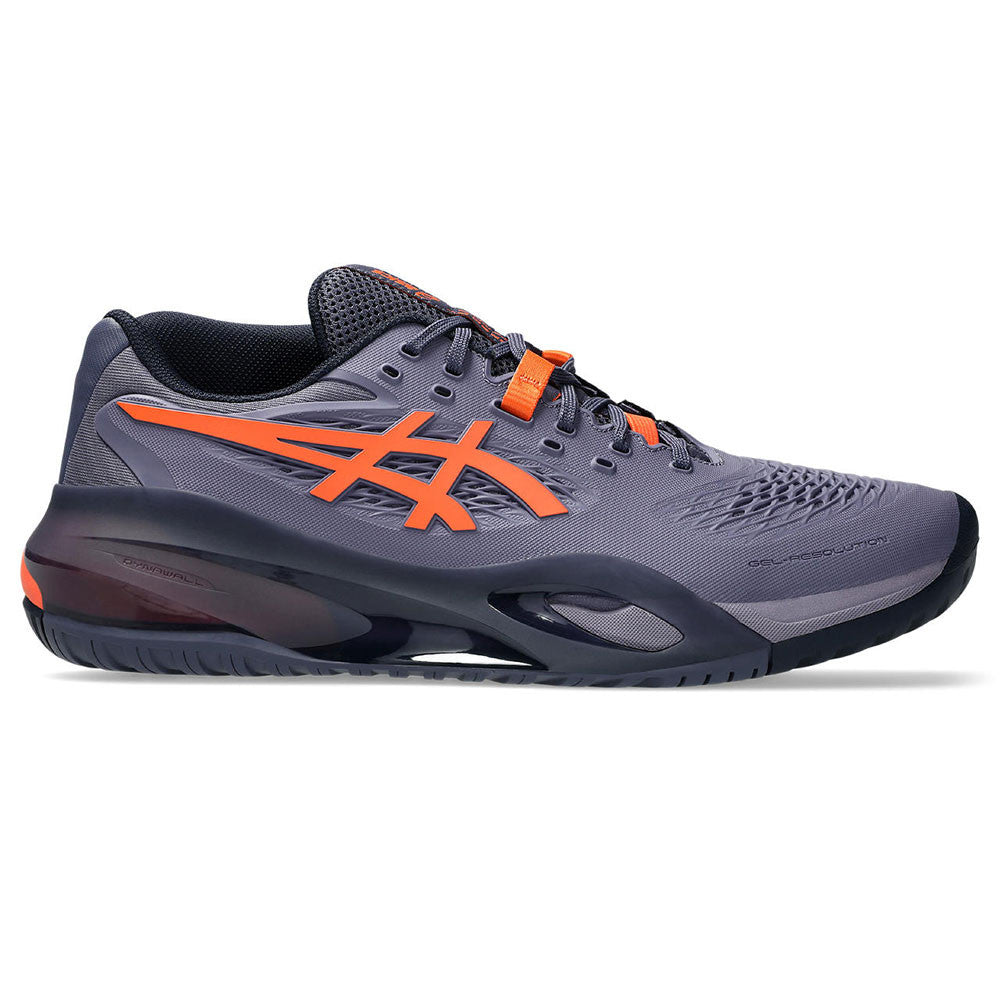 ASICS Gel-Resolution X  Greyish Purple/Nova Orange Court Shoe - Pickleball Sports Best Price