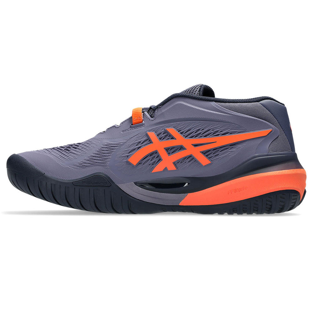 ASICS Gel-Resolution X  Greyish Purple/Nova Orange Court Shoe - Pickleball Sports Best Price