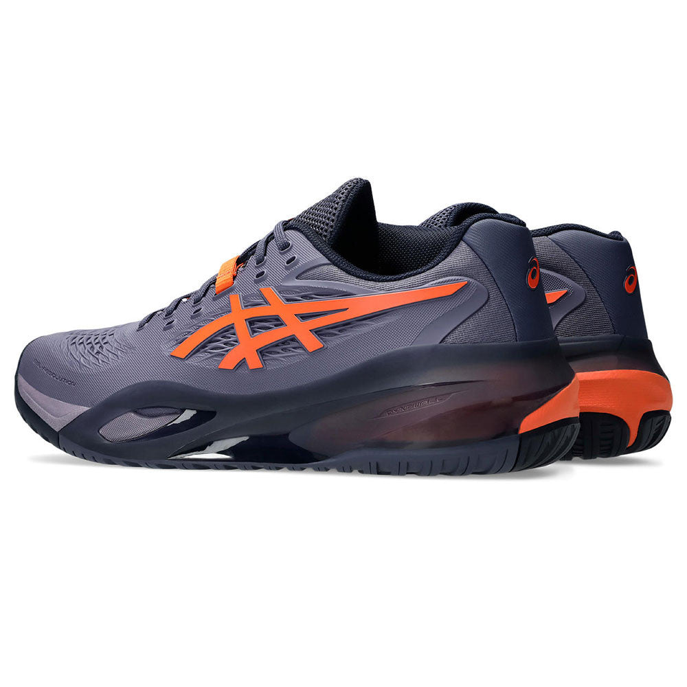 ASICS Gel-Resolution X  Greyish Purple/Nova Orange Court Shoe - Pickleball Sports Best Price