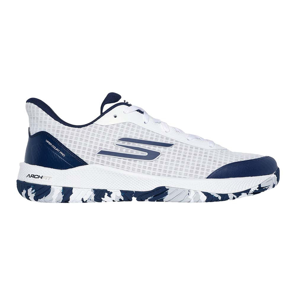 Skechers Viper Court Pro Pickleball Shoe - White/Navy - Pickleball Sports Everyday
