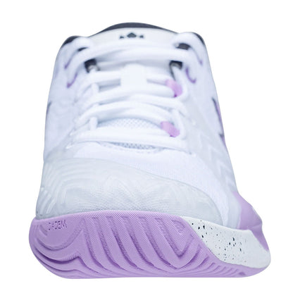 Diadem Court Burst Court Shoe - White/Purple - Pickleball Sports Trusted