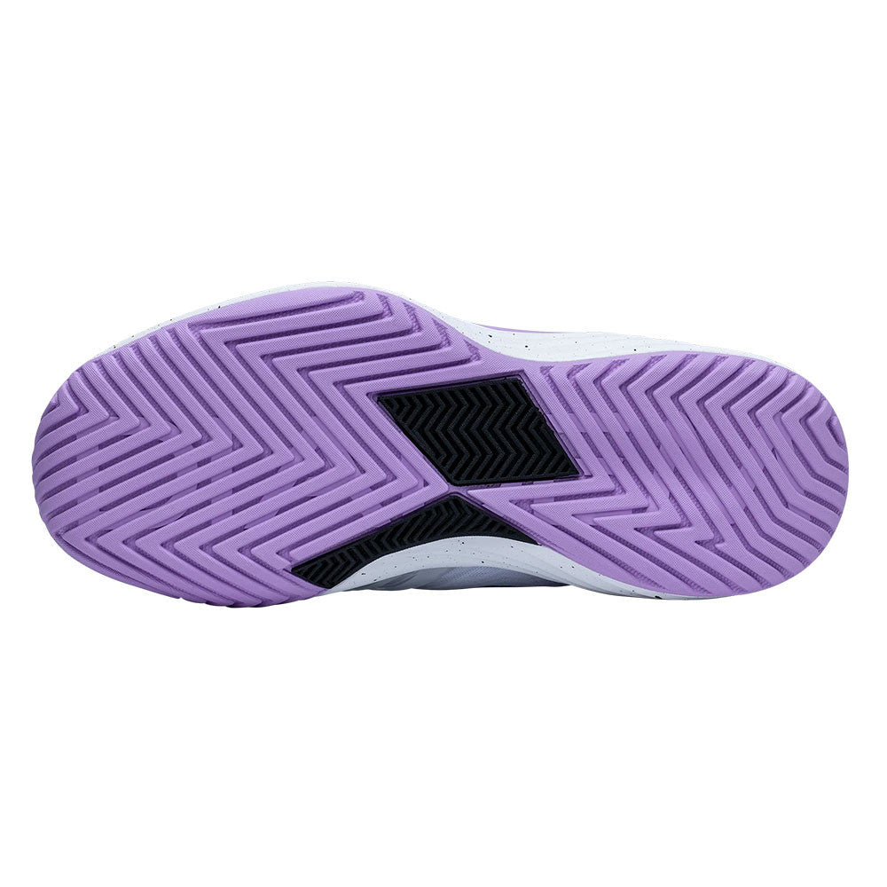 Diadem Court Burst Court Shoe - White/Purple - Pickleball Sports Trusted