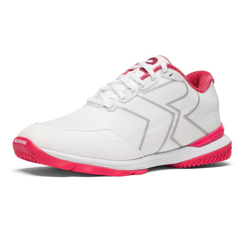 SQAIRZ XRZ™ White/Dark Pink  Pickleball Court Shoes - Pickleball Sports Sale