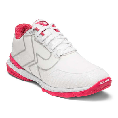 SQAIRZ XRZ™ White/Dark Pink  Pickleball Court Shoes - Pickleball Sports Sale