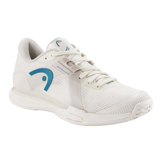 HEAD Sprint Pro 4.0 Court Shoe  - Chalk White/Twilight Blue - Pickleball Sports Trending