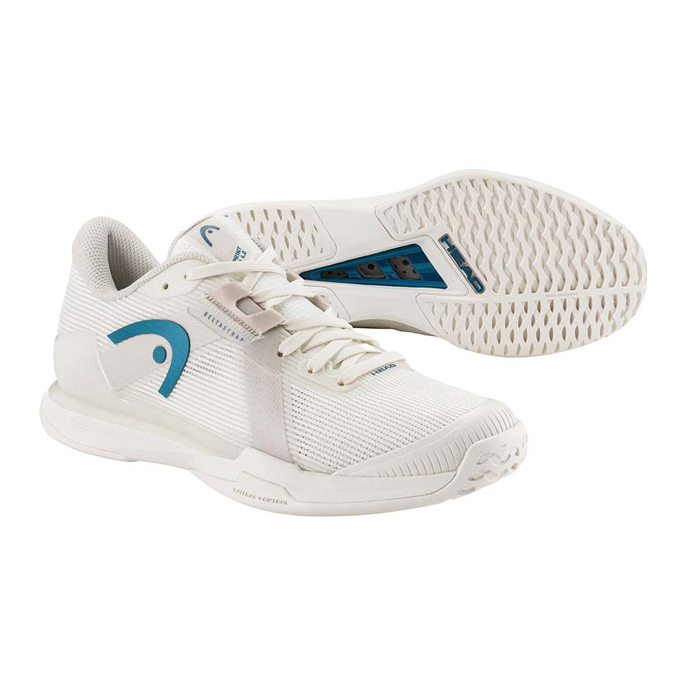 HEAD Sprint Pro 4.0 Court Shoe  - Chalk White/Twilight Blue - Pickleball Sports Trending