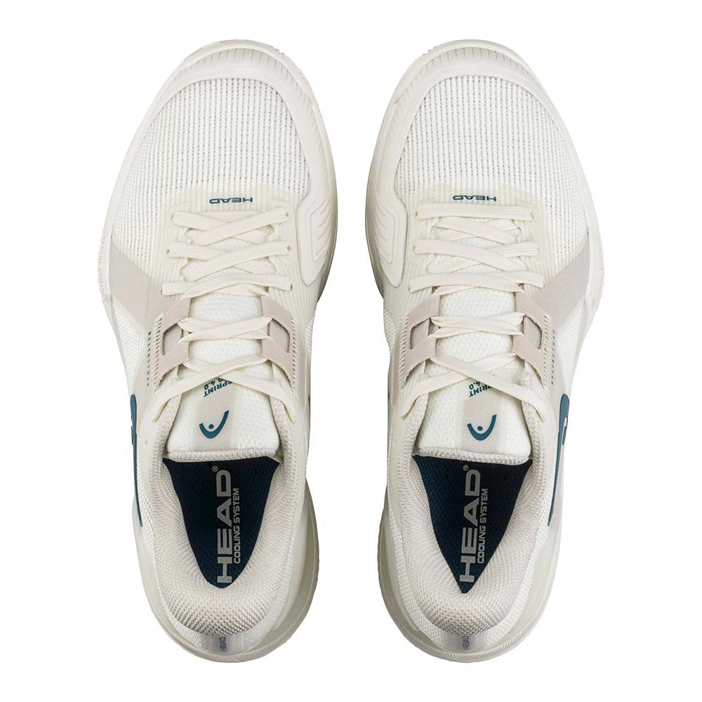HEAD Sprint Pro 4.0 Court Shoe  - Chalk White/Twilight Blue - Pickleball Sports Trending