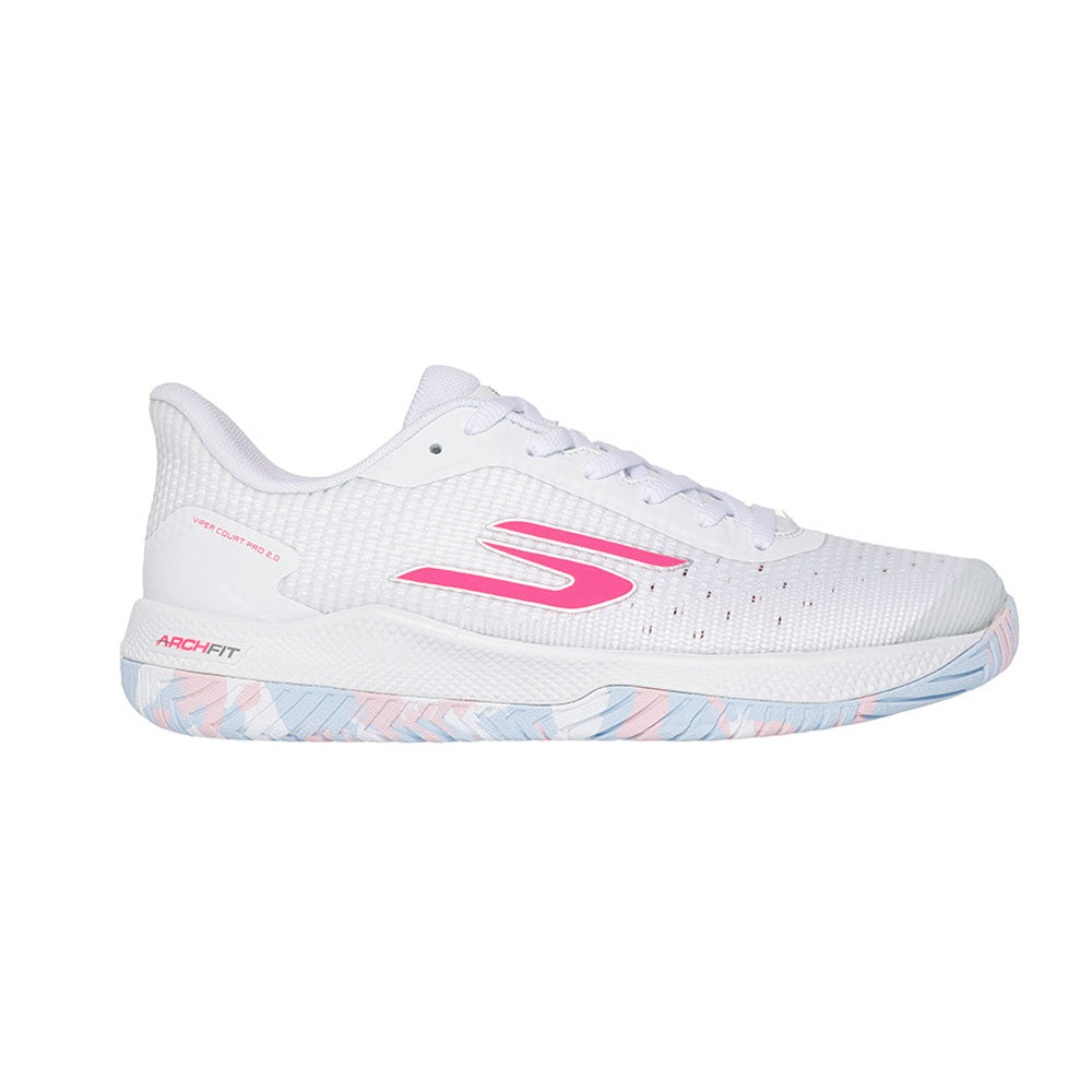 Skechers Viper Court Pro 2.0 White/Multi  Shoe - Pickleball Sports Best Seller