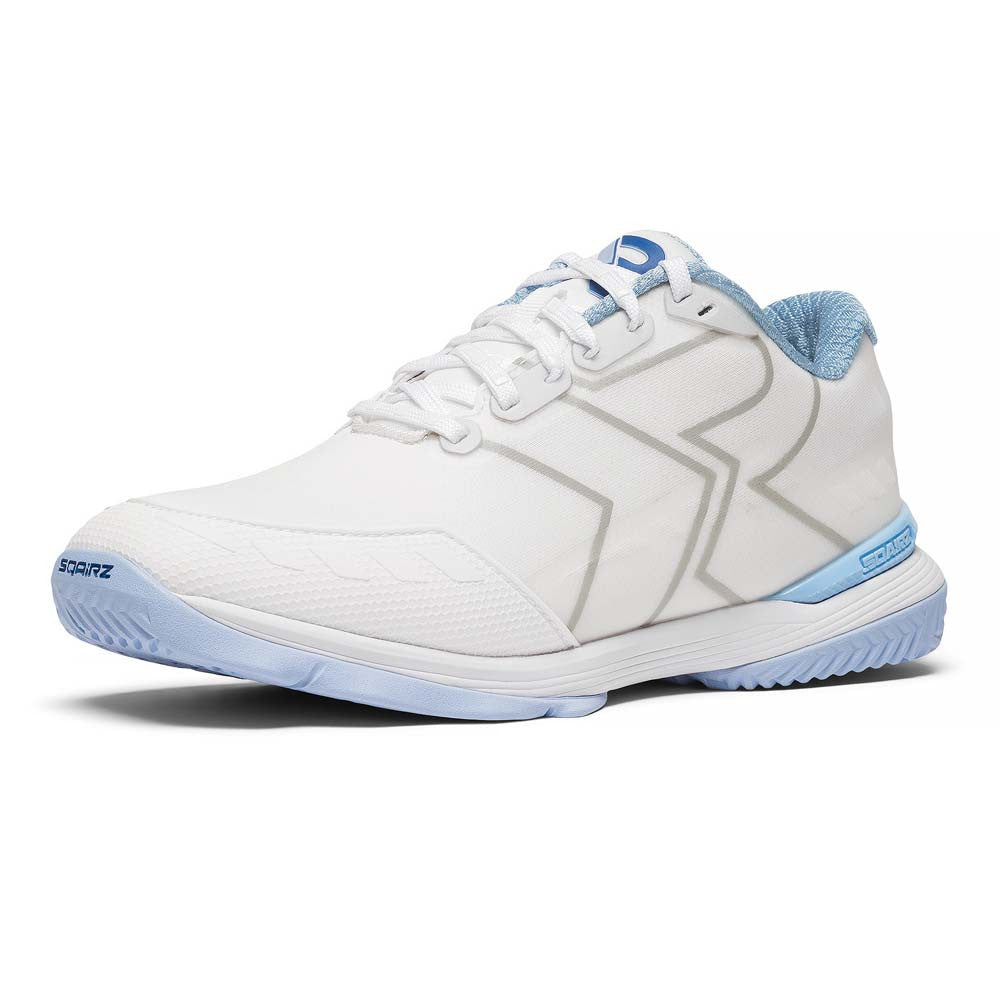 SQAIRZ XRZ™ White/Light Blue  Pickleball Court Shoes - Pickleball Sports Everyday
