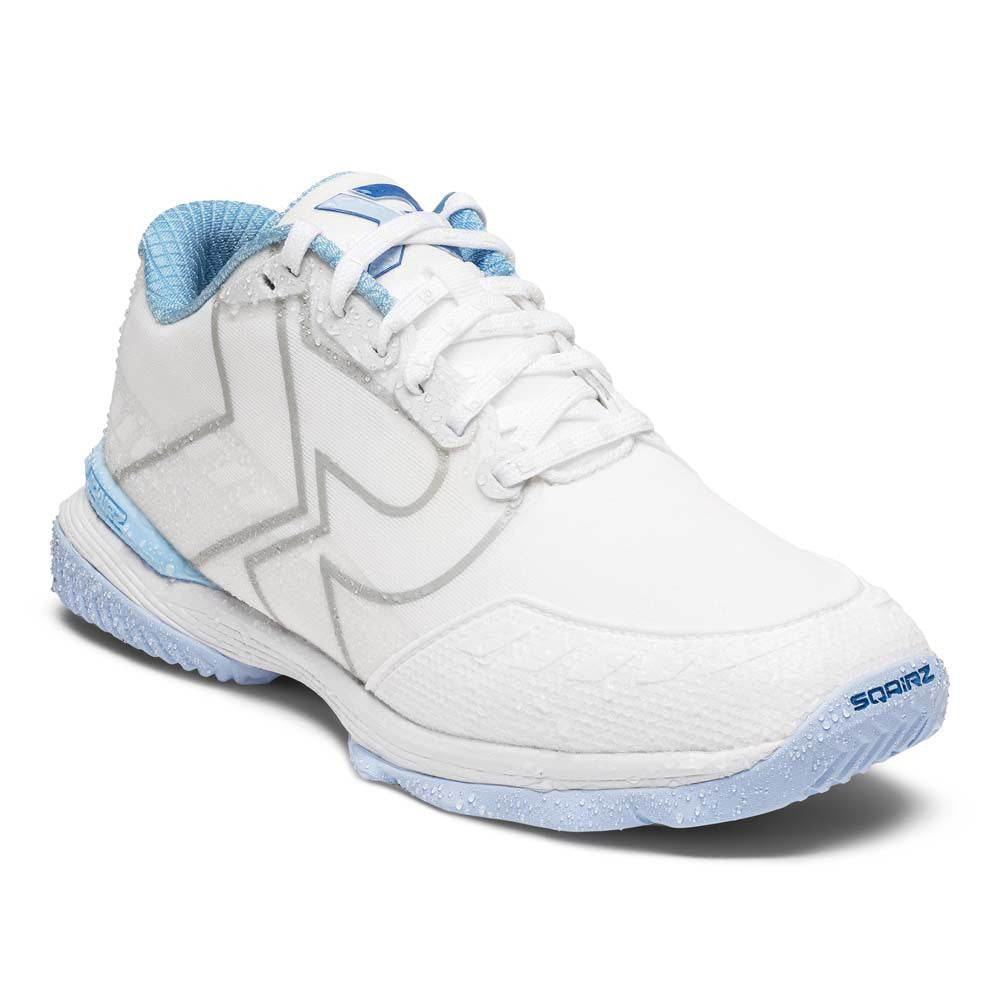 SQAIRZ XRZ™ White/Light Blue  Pickleball Court Shoes - Pickleball Sports Everyday