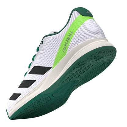 adidas White/Black/Green Courtflash  Pickleball Shoe - Pickleball Sports Top Pick